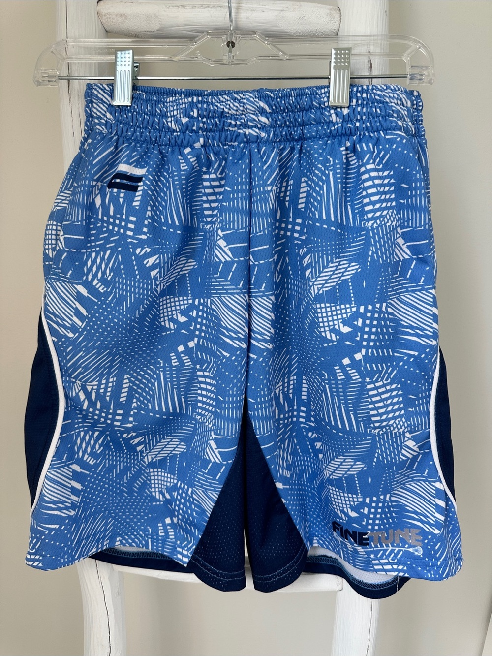 Men’s Lacrosse Blue Patterned Athletic Men's 9” Shorts Size Small